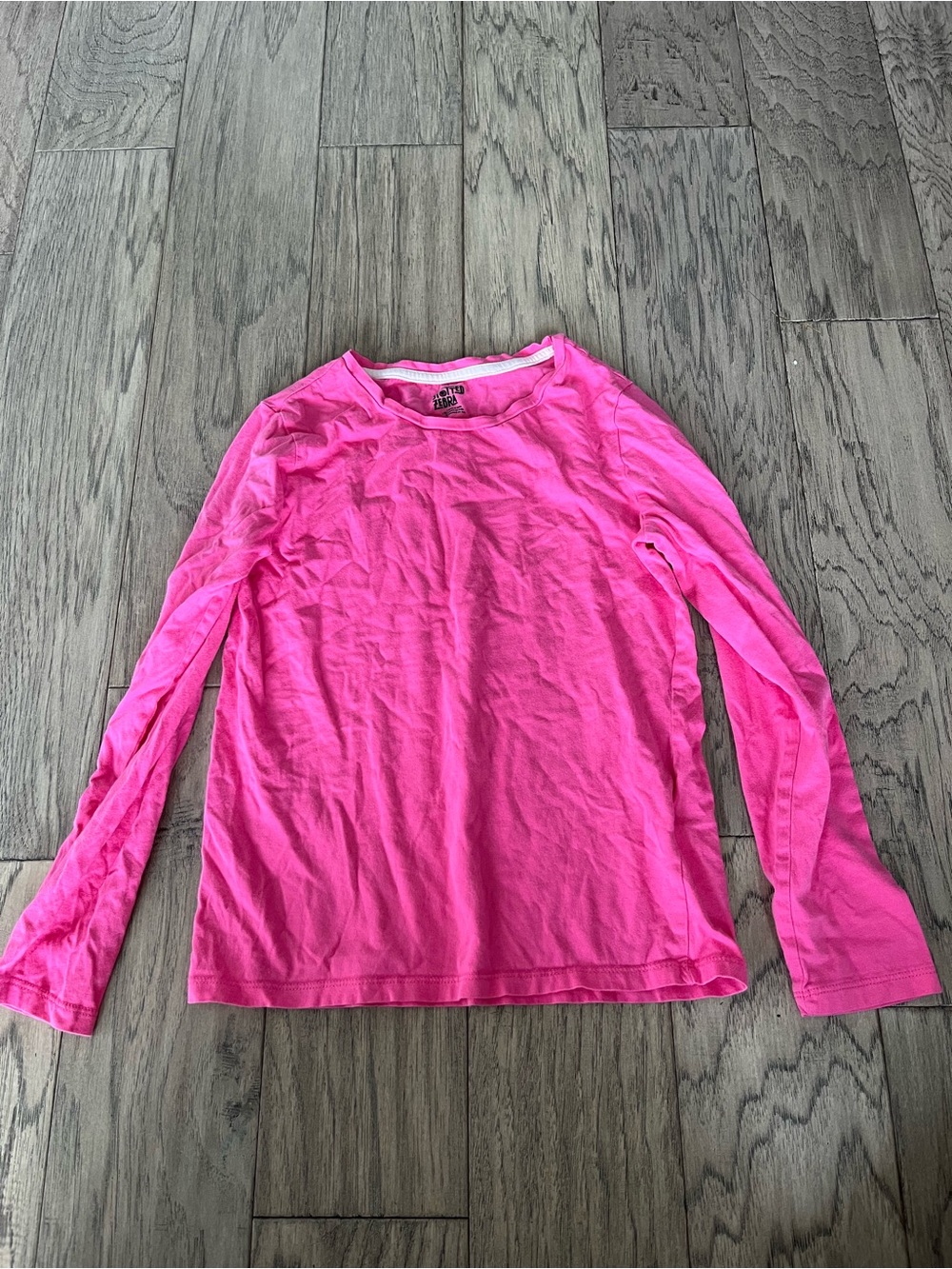 Spotted Zebra Girls' Long Sleeve Pink Crewneck Top size L